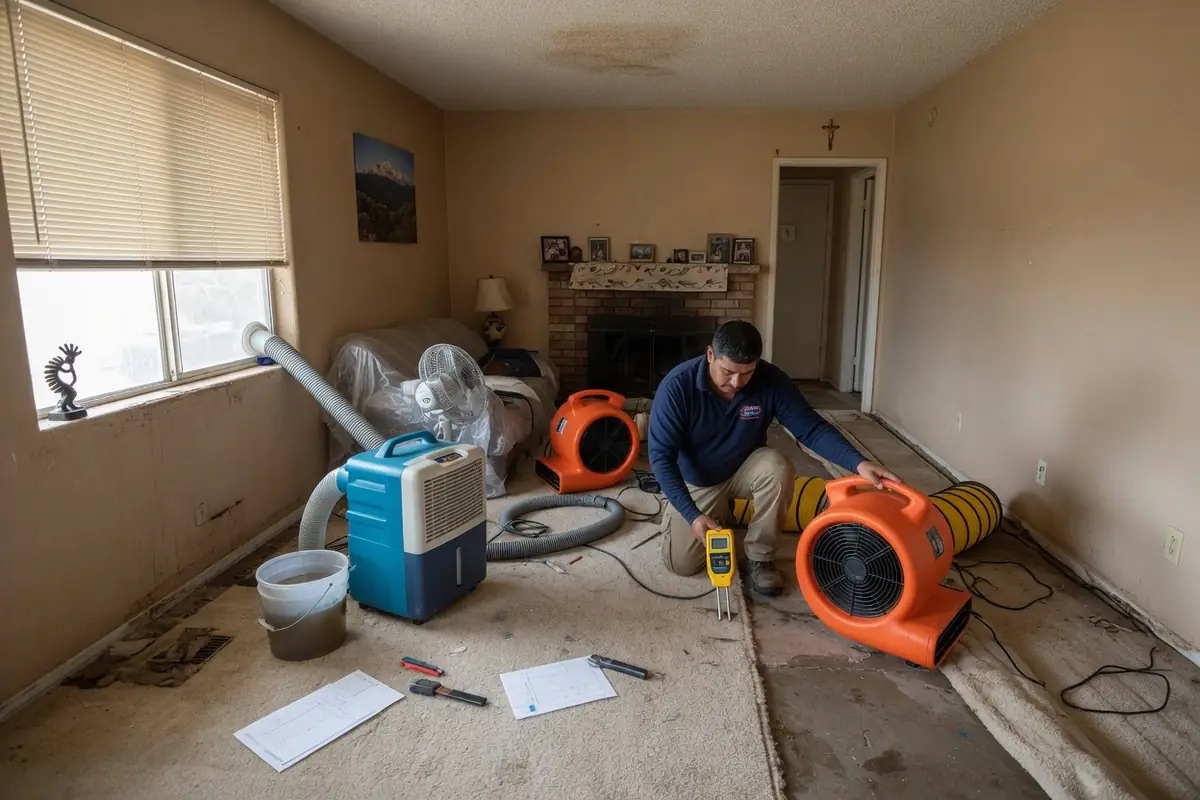 Water Damage Restoration Pueblo CO, LLC crew at work